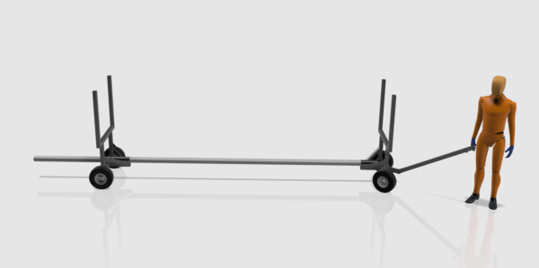 Wózek do transportu dłużyc rozsuwany  2400-6000mm